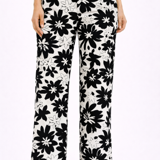 Pantalón Signus Negro floreado