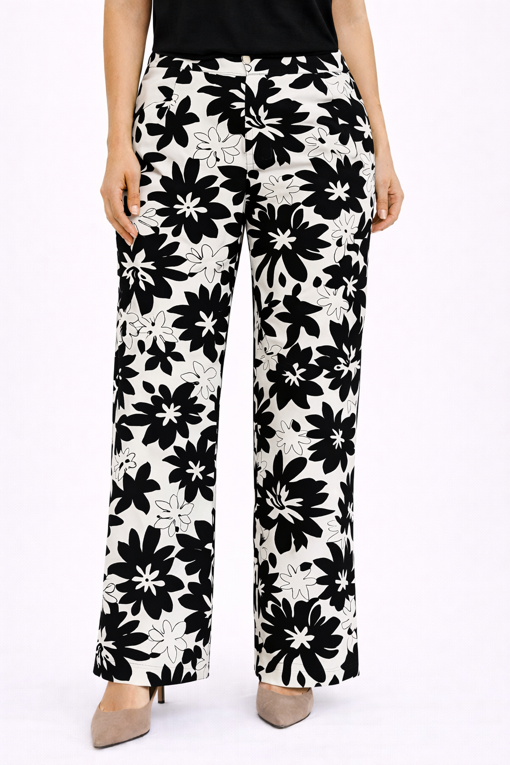 Pantalón Signus Negro floreado