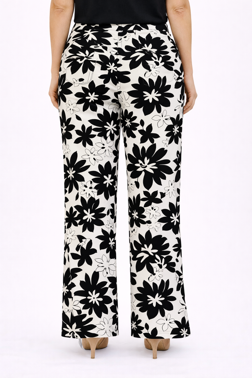 Pantalón Signus Negro floreado - Imagen 2