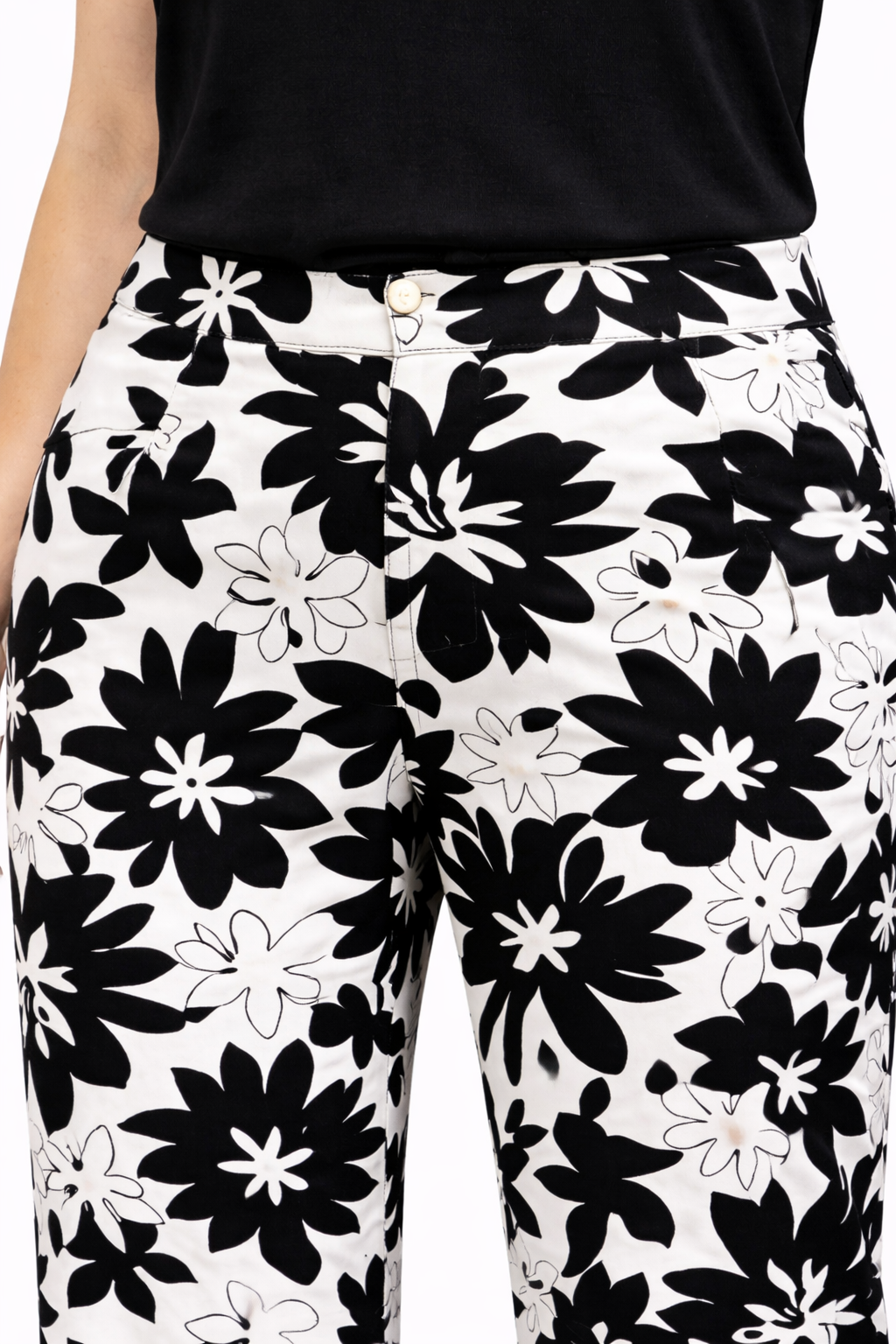 Pantalón Signus Negro floreado - Imagen 3