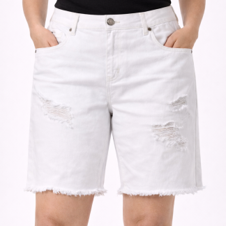 Shorts Polinesia jeans Blanco