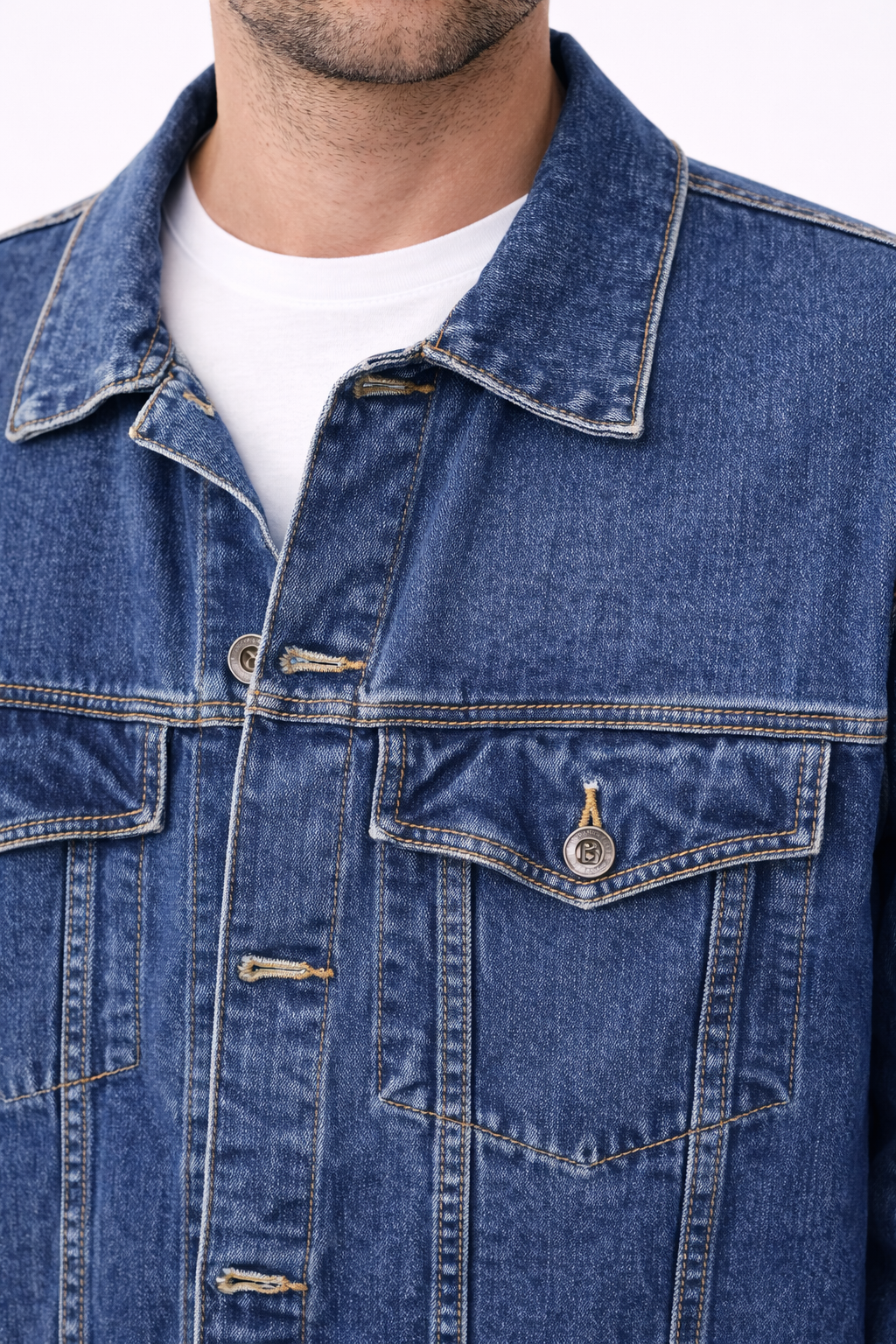 Chaqueta de Mezclilla Billardi Azul - Imagen 3