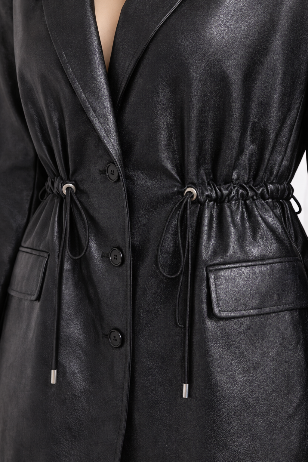 Blazer ASH cuero sintético negro – Talla XL - Imagen 3